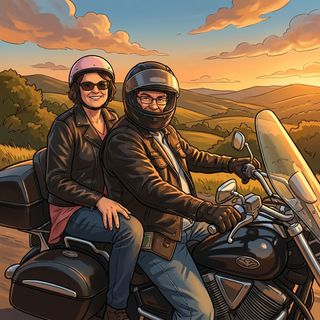 Album art for the custom song &ldquo;Twelve Hours on Two Wheels&rdquo;